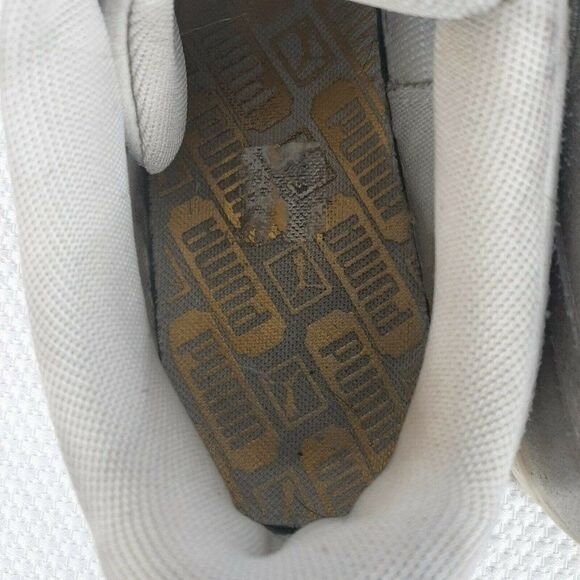 Puma Suede Velvet Hyper EMB Floral Embroidered Sneakers Womens 9.5 Lt Gray - Picture 9 of 10